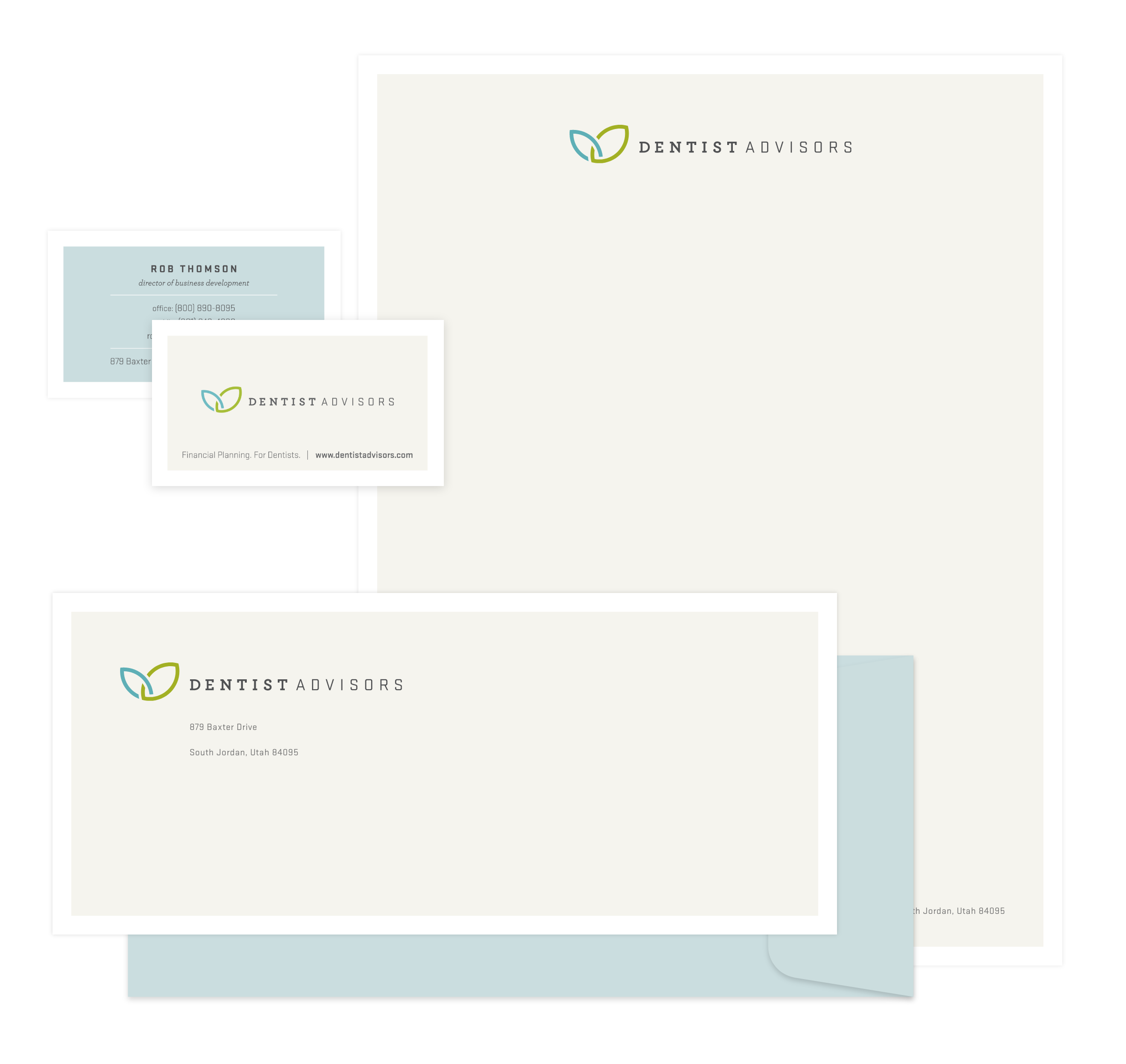 Dentist Advisors Stationery System