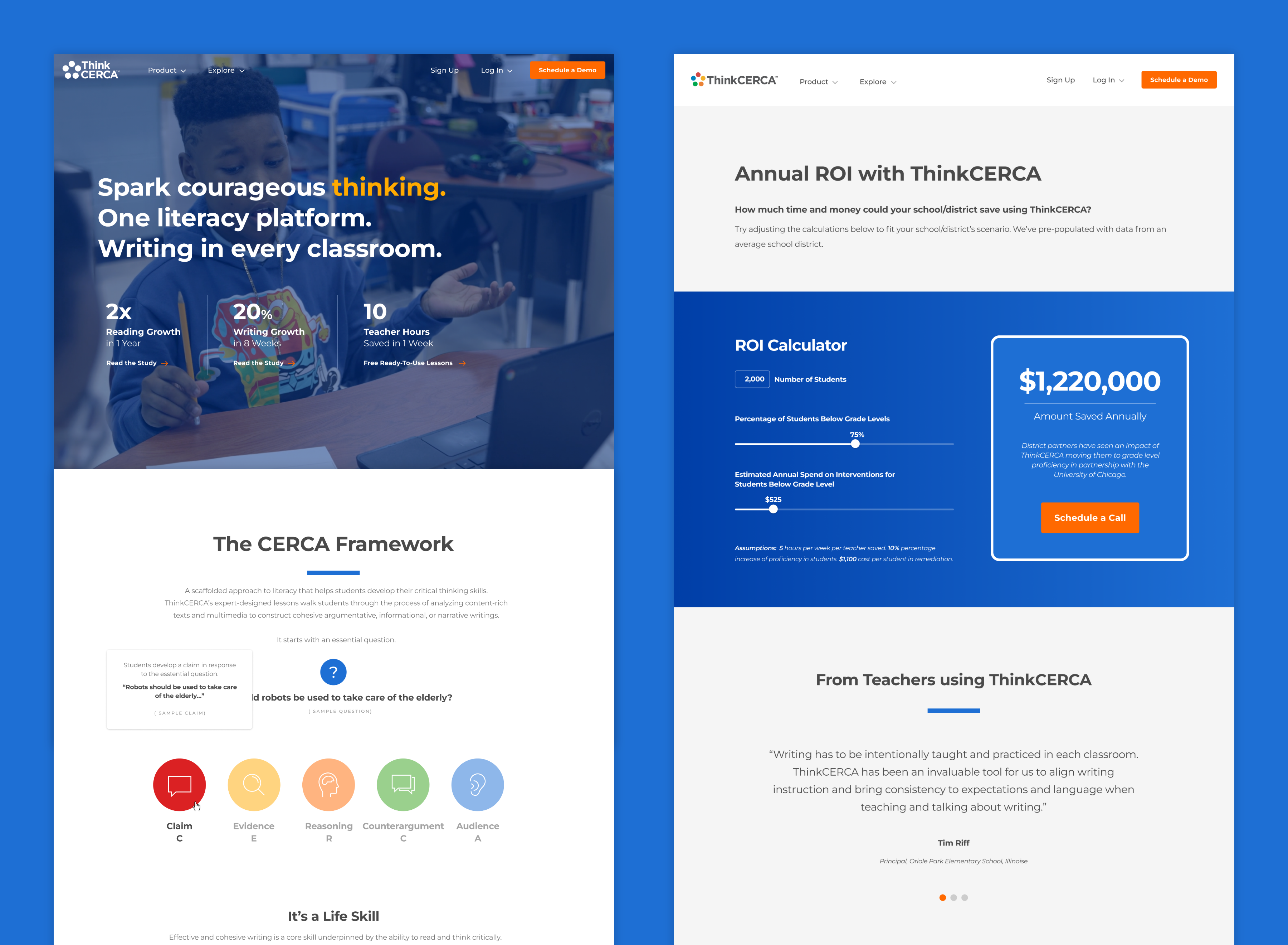 ThinkCERCA Website