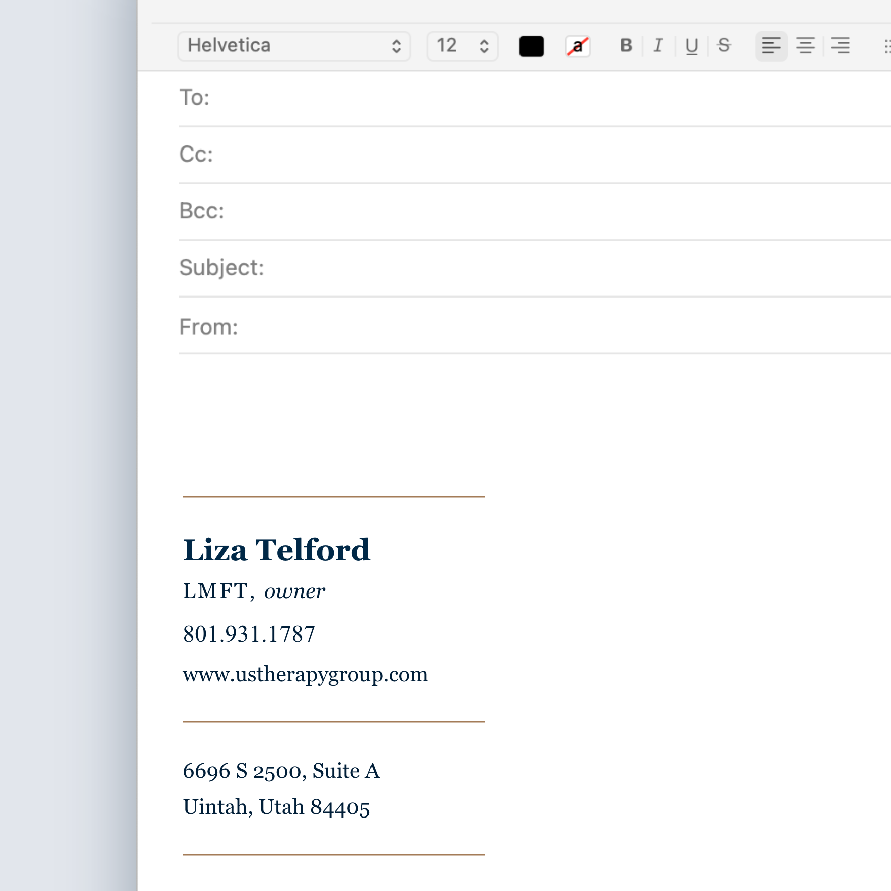 Us. Therapy Group Email Signature